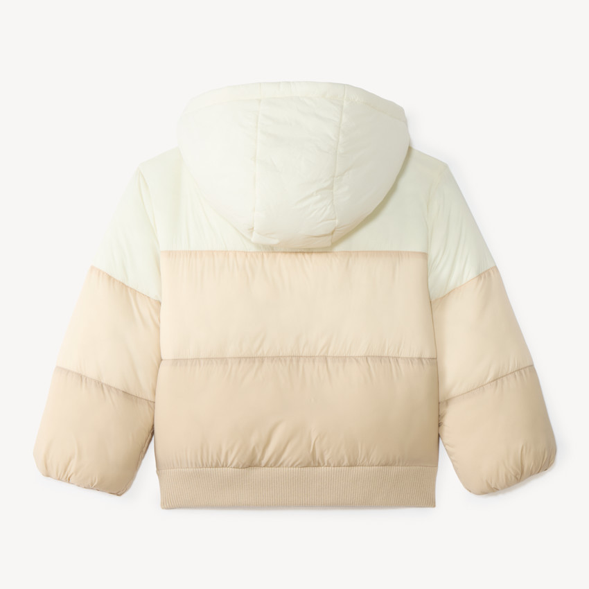 Doudoune fille courte matelassée effet colorblock 