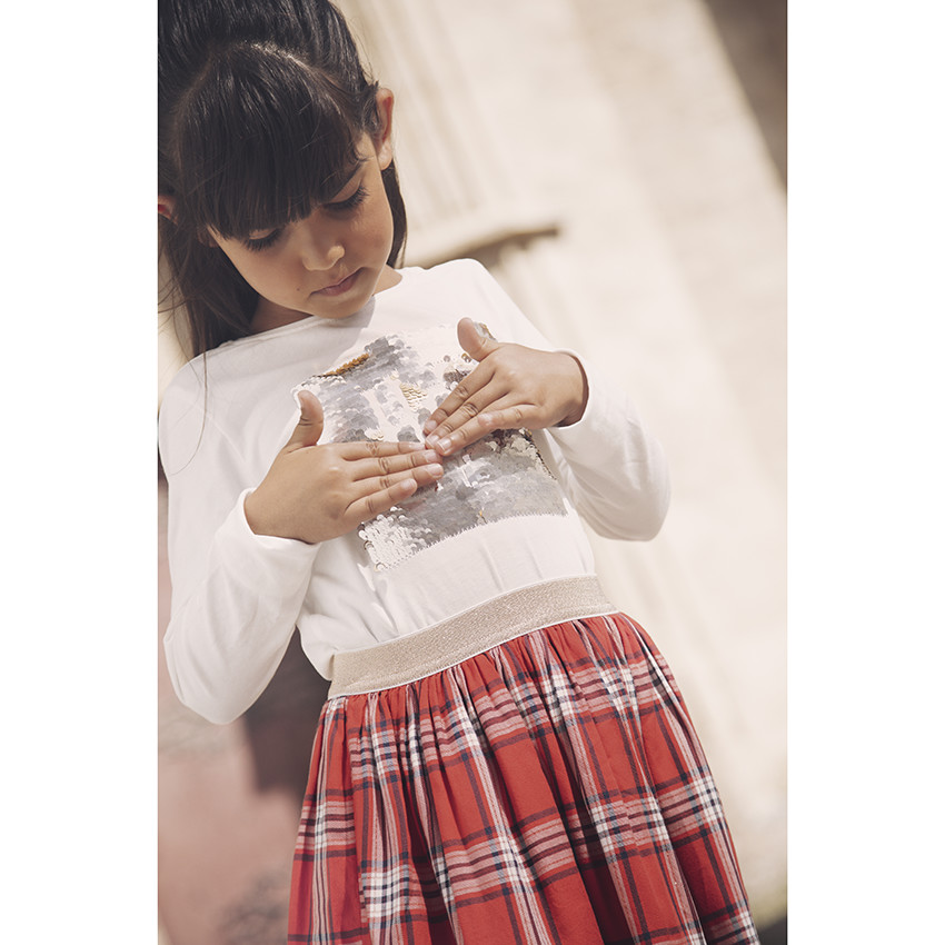 T-shirt manches longues motif Harry Potter en sequins pour enfant fille 