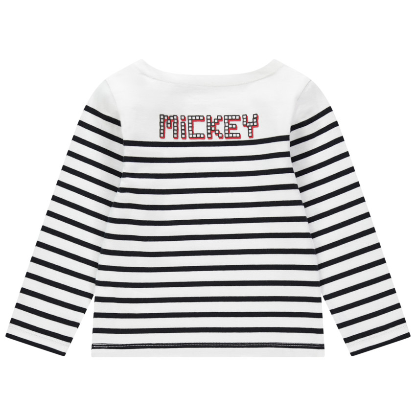 Marinière en jersey broderie Mickey Disney 