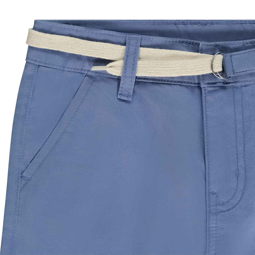 Bermuda ceinturé en twill pour garçon 