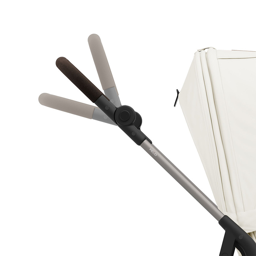 Poussette compacte légère Melio 4 taupe/canvas white 