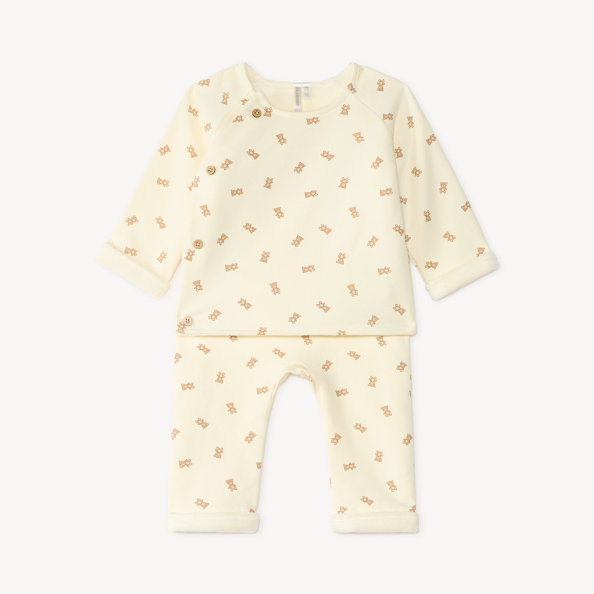 Ensemble de jogging bébé garçon imprimé ourson 