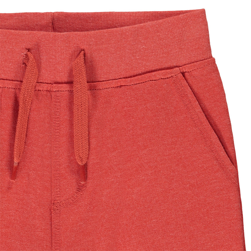 Bermuda en molleton rouge pour garçon 