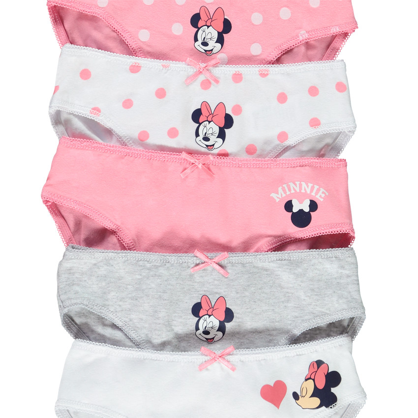 Lot de 5 culottes en jersey Minnie Disney pour fille 
