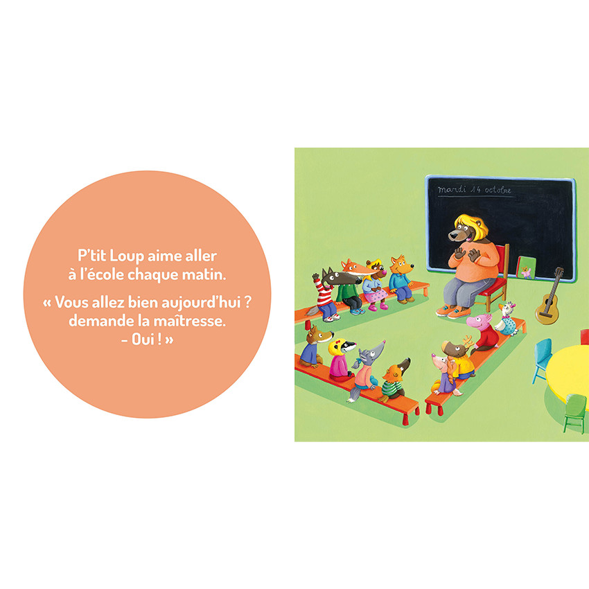 Livre "P'tit Loup aime l'école"1ans+ 