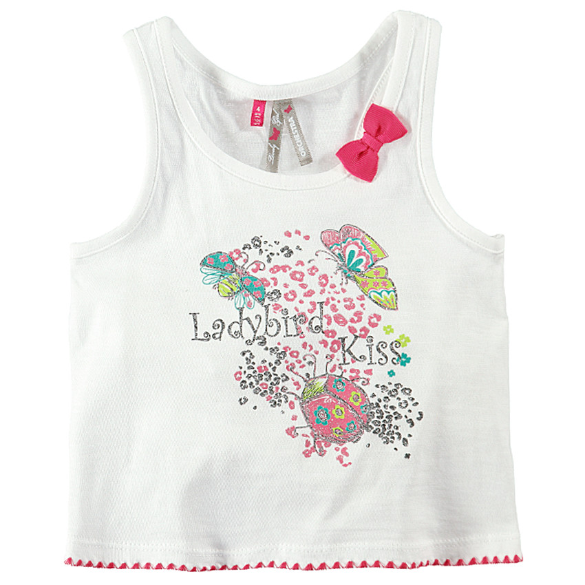 Débardeur court avec print à paillettes pour fille 