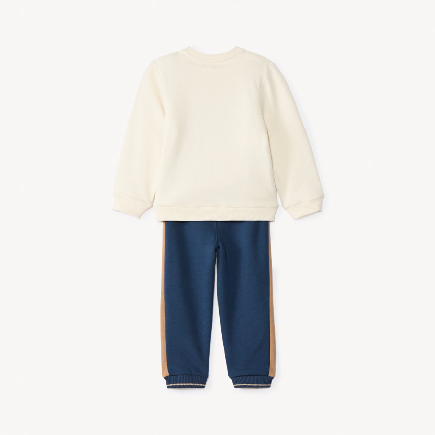 Ensemble jogging molleton motif chien pour bébé garçon 