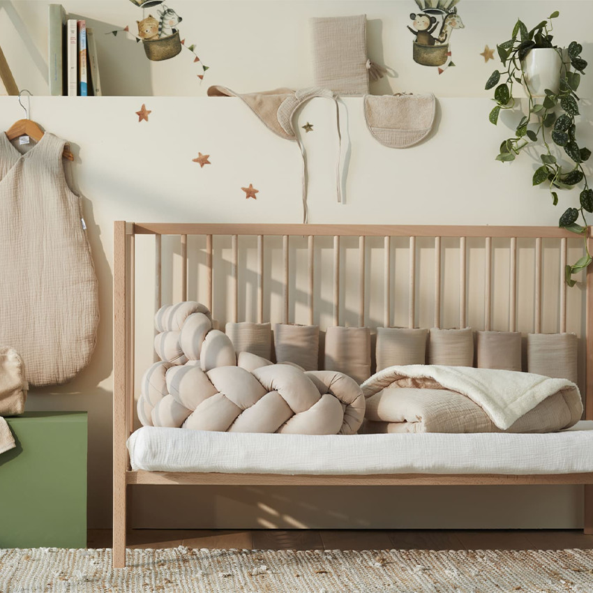 Tresse décorative ouatinée 200 cm biscuit 