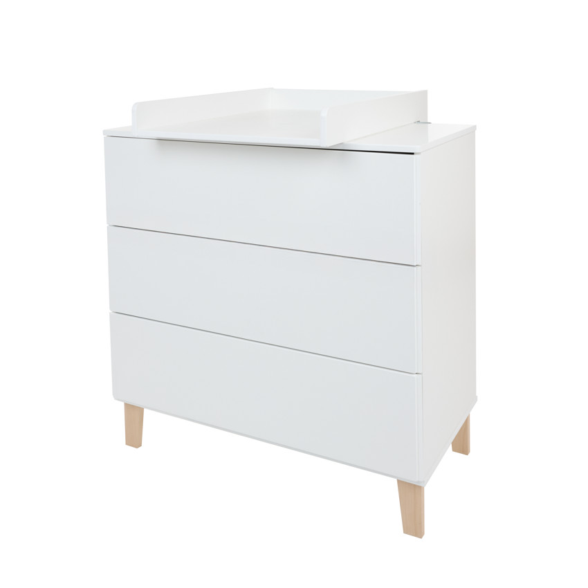 Plan à langer blanc pour commode Noah/Charlie/Mae 