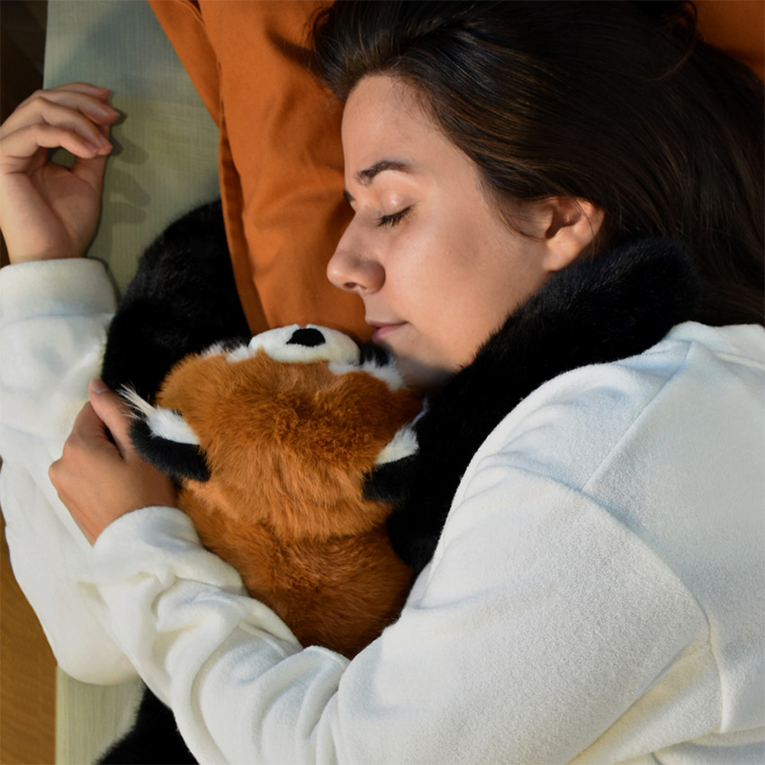Peluche lestée Podcolle 40CM Panda Roux 