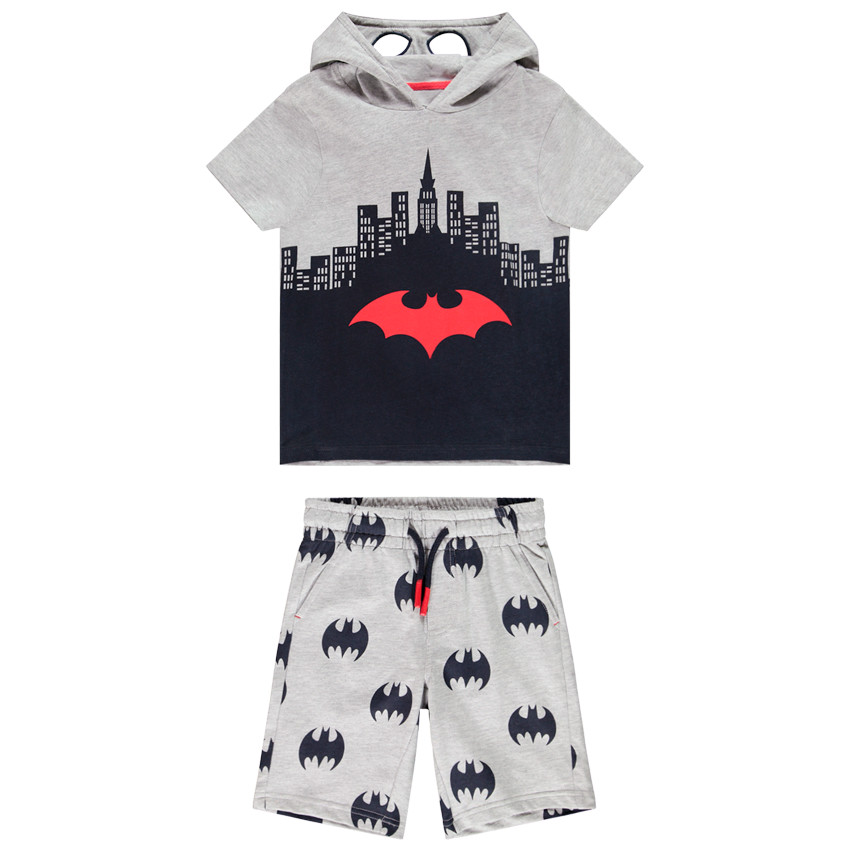 Ensemble de plage avec capuche ludique Batman pour garçon 