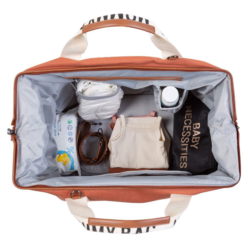 Sac à langer Mommy Bag Signature Canvas Terracotta 
