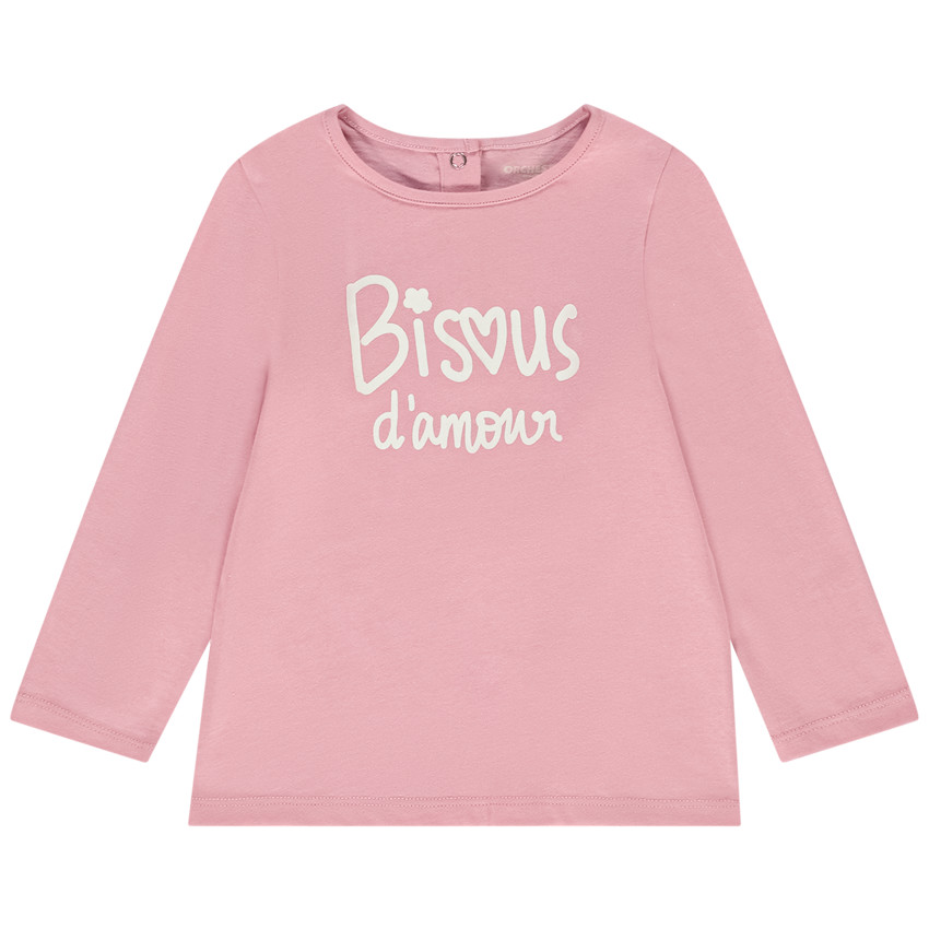 T-shirt manches longues en jersey pour bébé fille