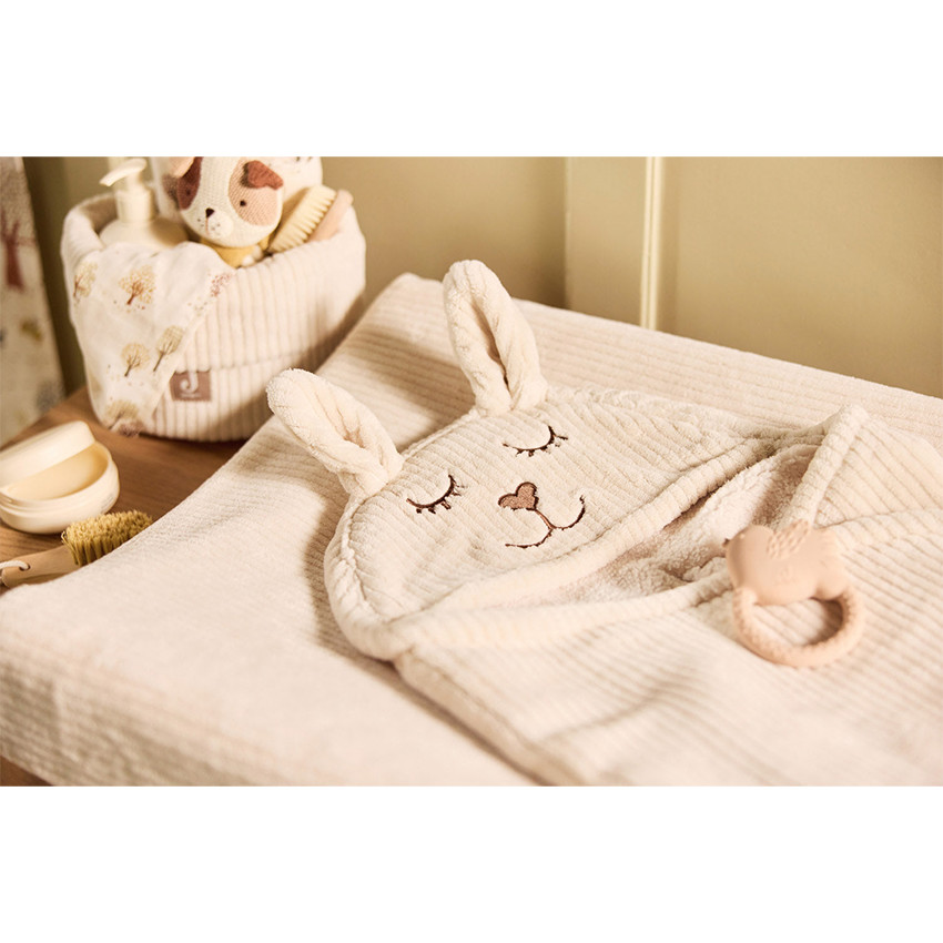 Couverture enveloppante Bunny Cloudy Rib Oatmeal 