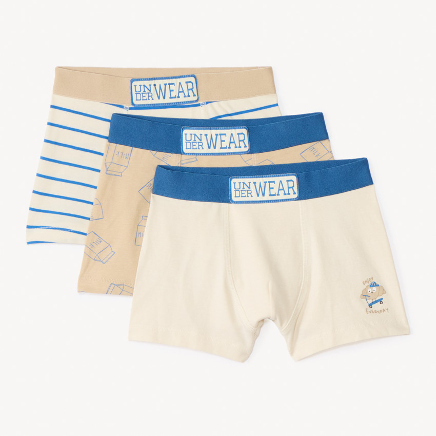 Lot de 3 boxers fantaisie pour garçon 