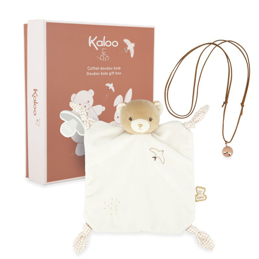 Doudou Bola et pendentif Bola coffret naissance et grossesse 