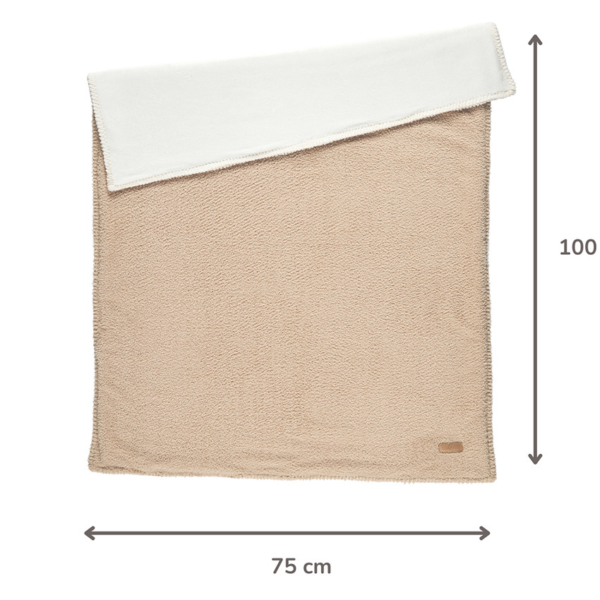 Couverture supersoft Teddy - Beige - 75x100cm  
