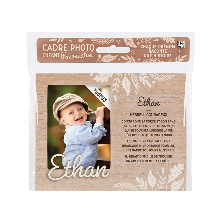 Cadre photo personnalisé 18,5 x 14,5 cm Ethan