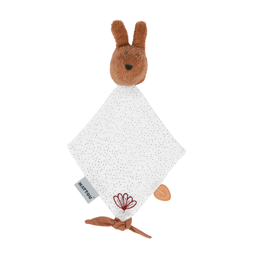 Doudou mini lapin Bonnie 25 cm - Rouille Main Doudou mini lapin Bonnie 25 cm - Rouille