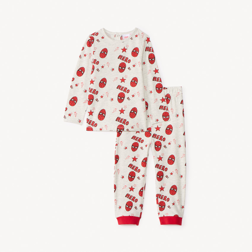 Set pyjama 2 pièces Spiderman Marvel pour bébé garçon avec finitions différentes selon l'âge 
