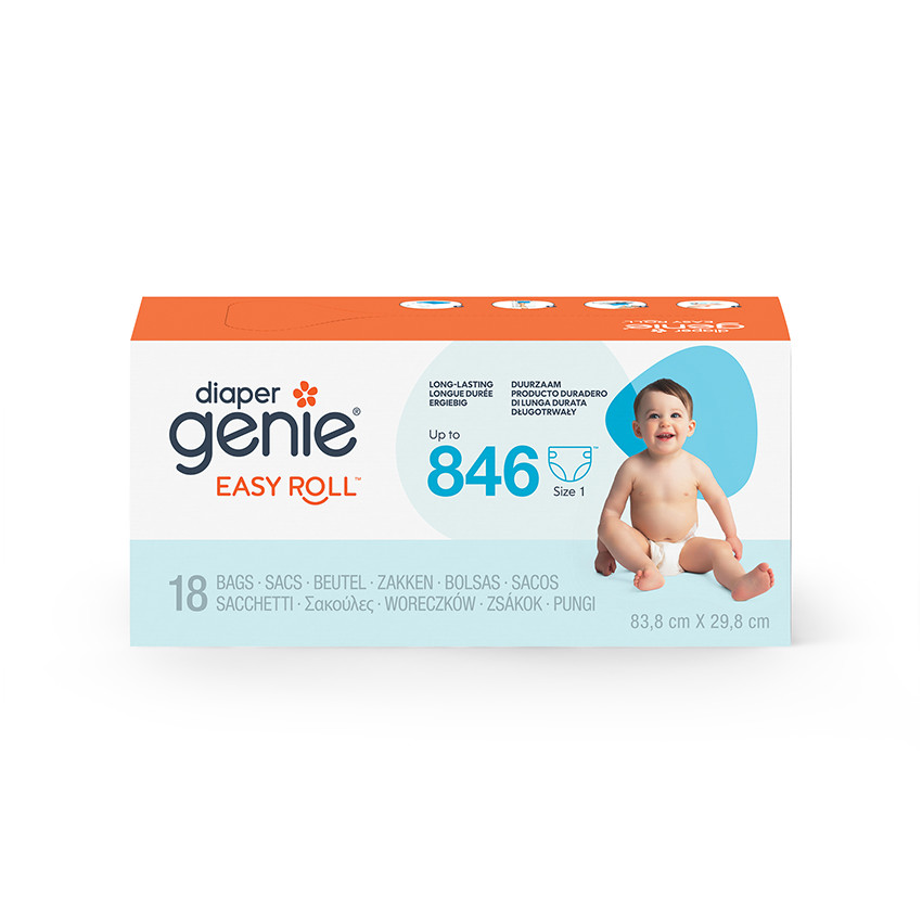 Recharge Easy Roll 18 sacs pour poubelle à couches Platinum