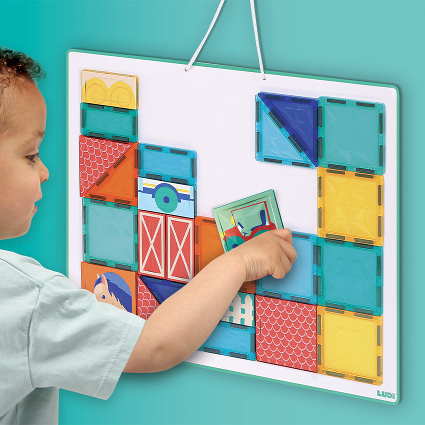 Panneau magnétique avec 27 pièces à assembler 