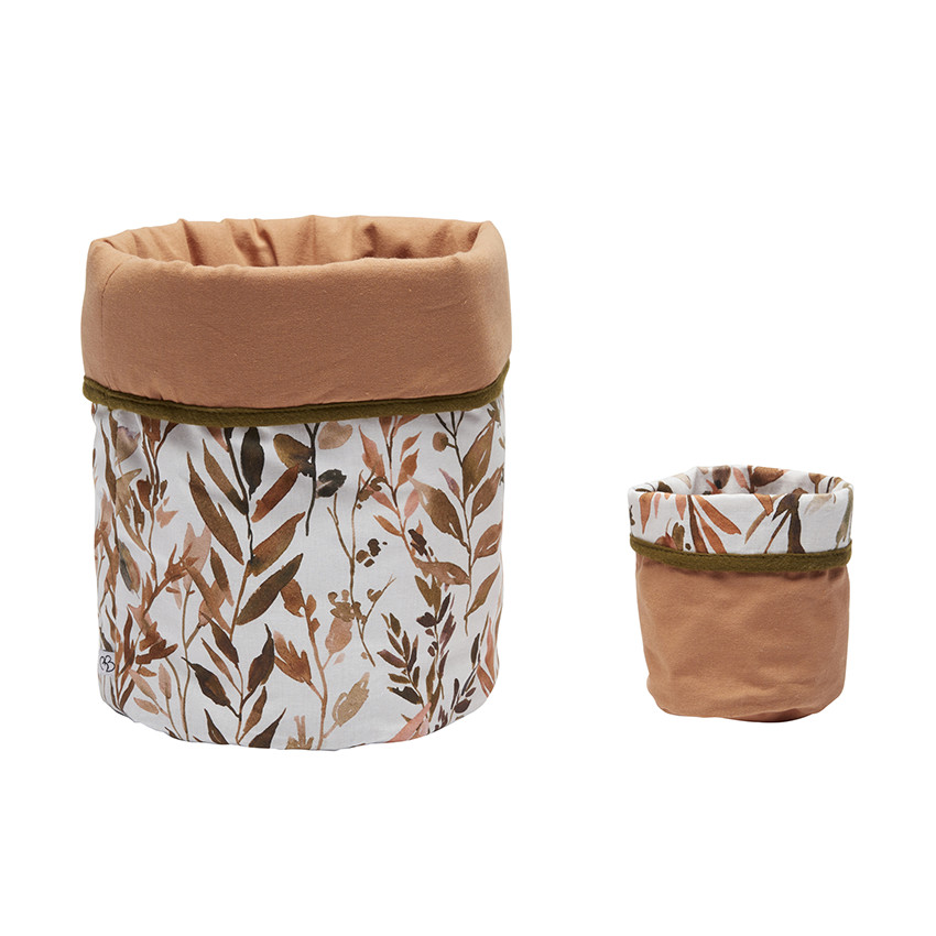 Lot de 2 corbeilles de rangement Caramel Forest