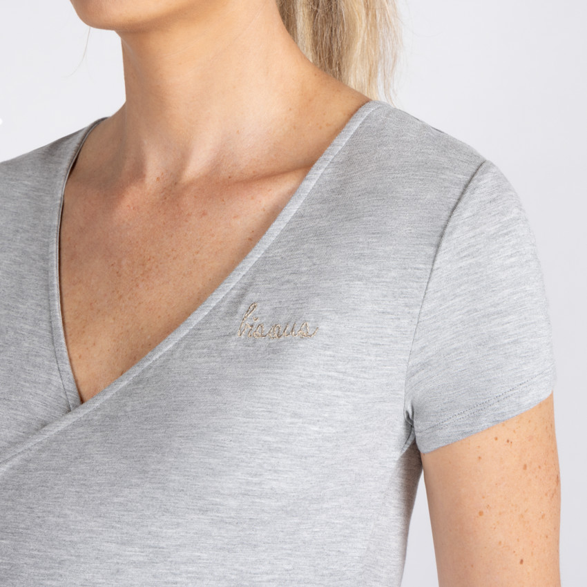 Nuisette de grossesse et d'allaitement avec broderie 