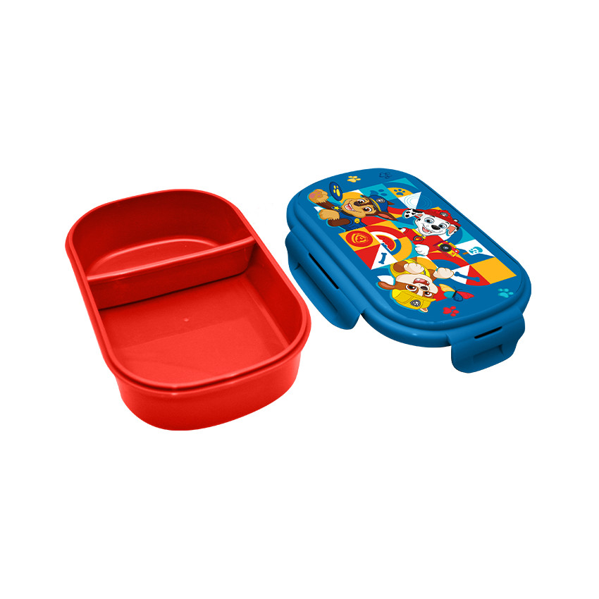 Lunchbox rectangulaire avec couvert Pat'Patrouille  