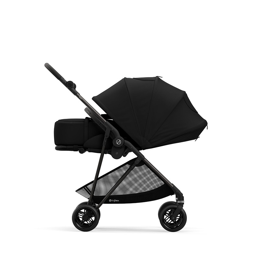 Poussette Melio 2 - Châssis Carbone / Siège Deep Black 