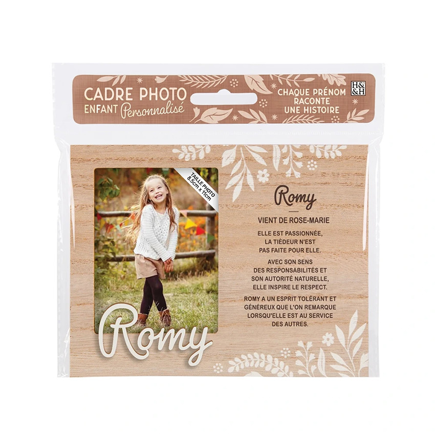 Cadre photo personnalisé 18,5 x 14,5 cm Romy 