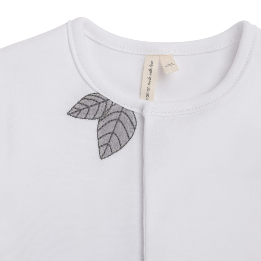 Dors-bien interlock motif oiseau pour bébé fille 