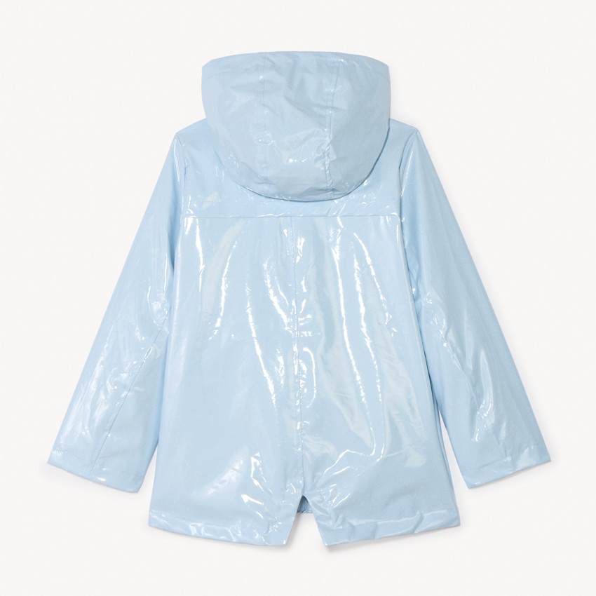 Parka gomme à capuche iridescente pour fille 