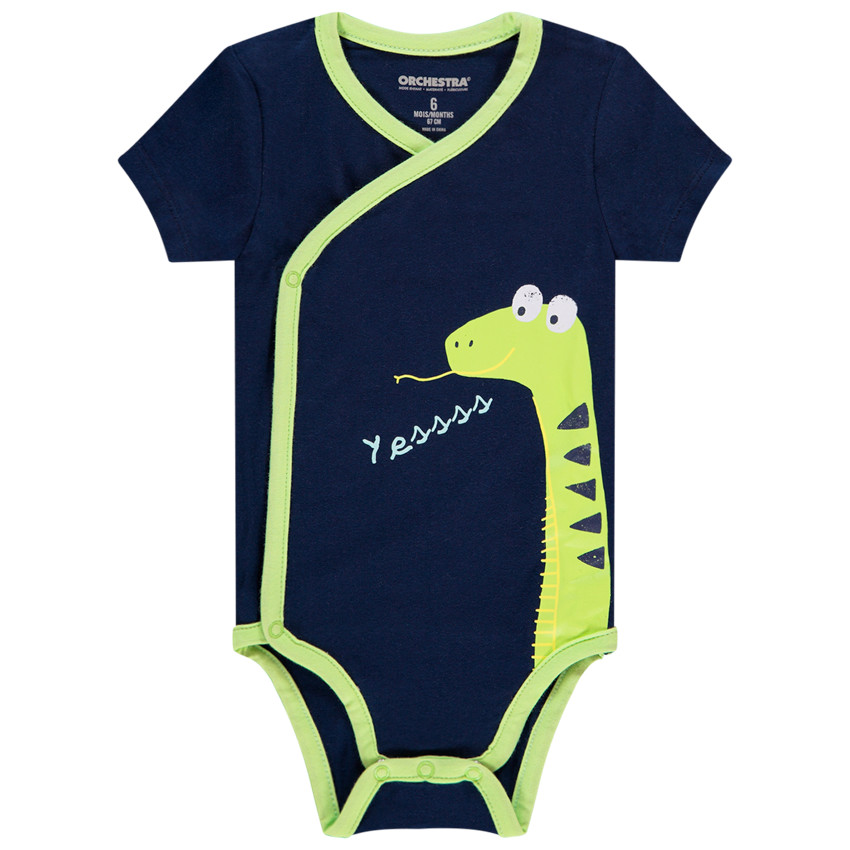 Lot de 7 bodies manches courtes pour bébé garçon print reptiles 