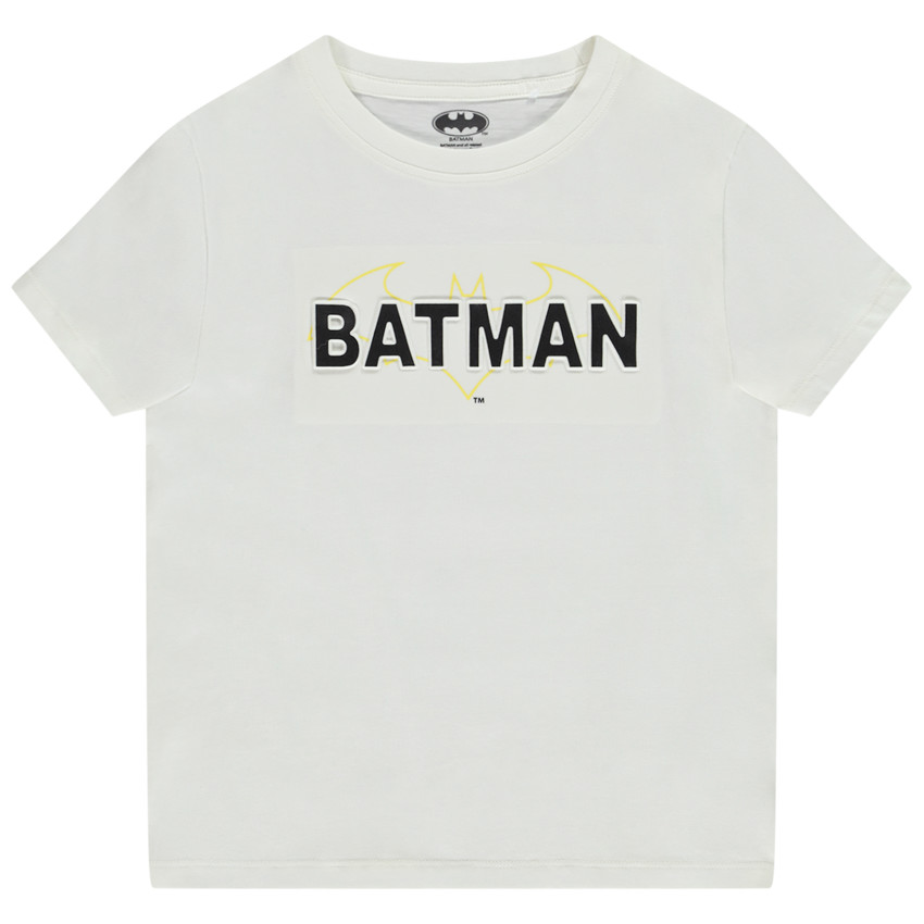 T-shirt manches courtes print en relief Batman Warner pour garçon