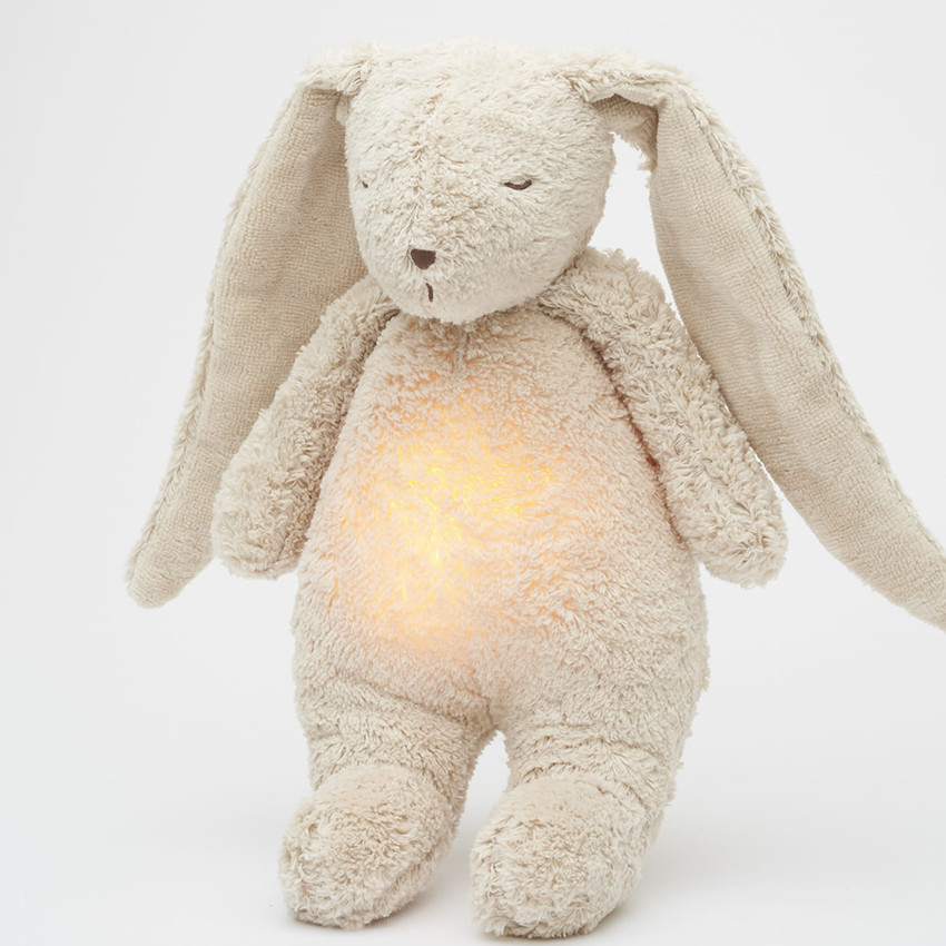 Peluche veilleuse son&lumière Coton Bio Sand Natur