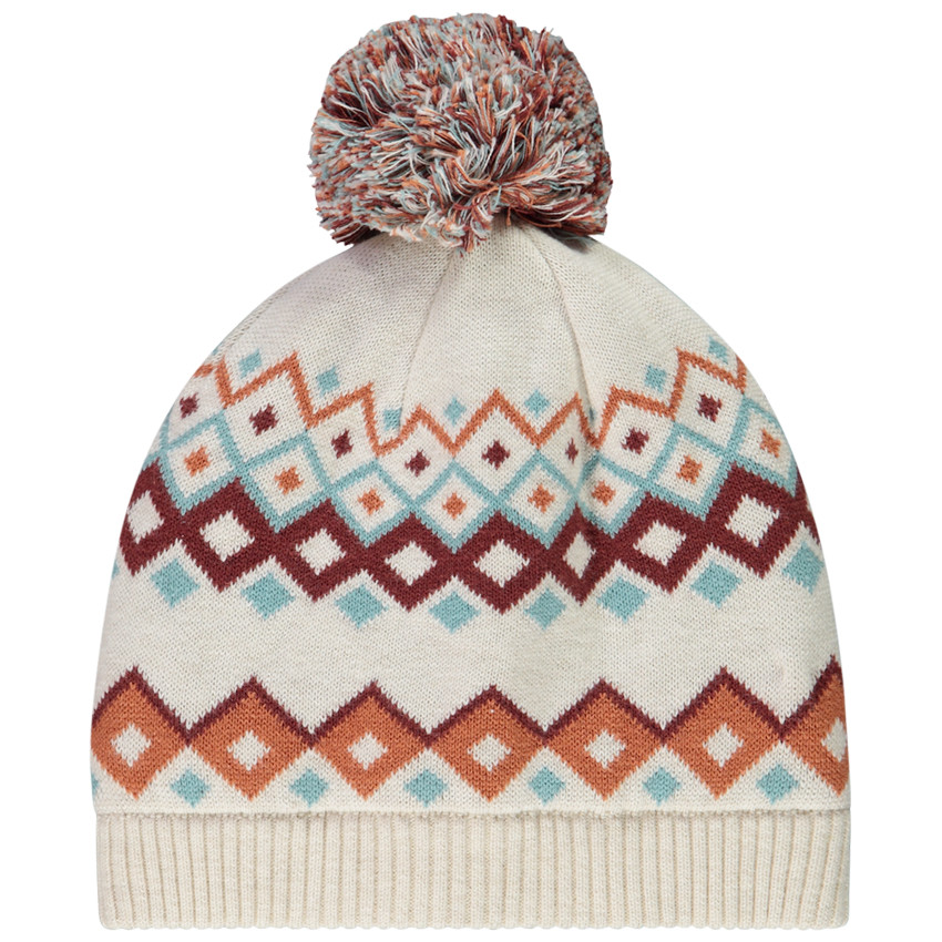 Bonnet en tricot avec pompon et motif fantaisie pour bébé garçon