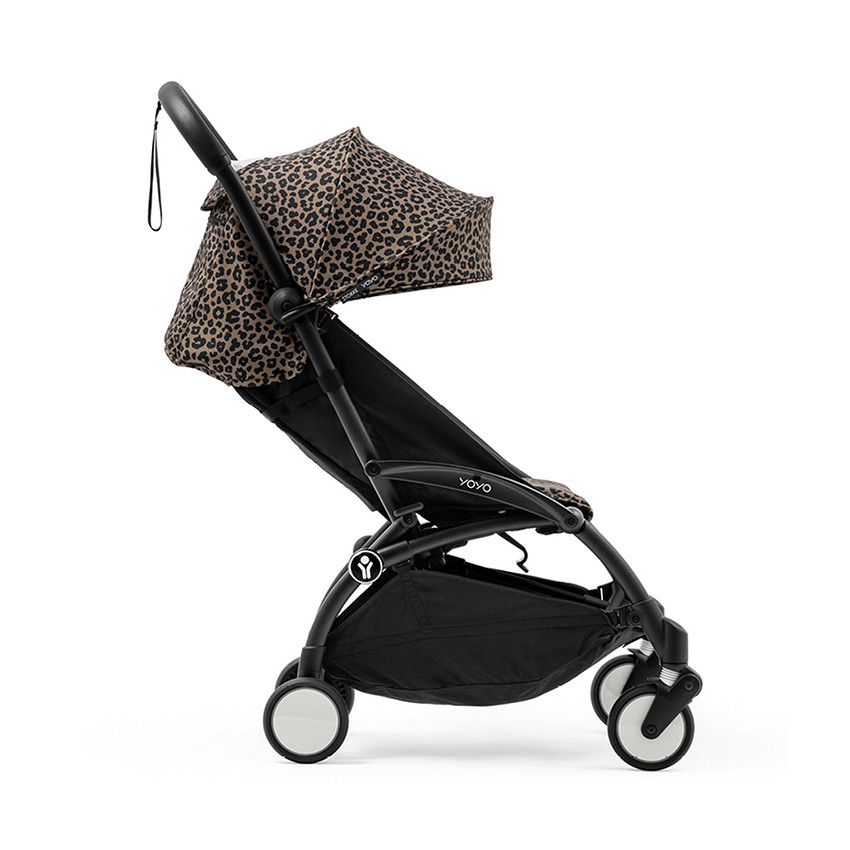 Poussette Stokke® YOYO³ à partir de 6 mois - cadre noir/léopard 