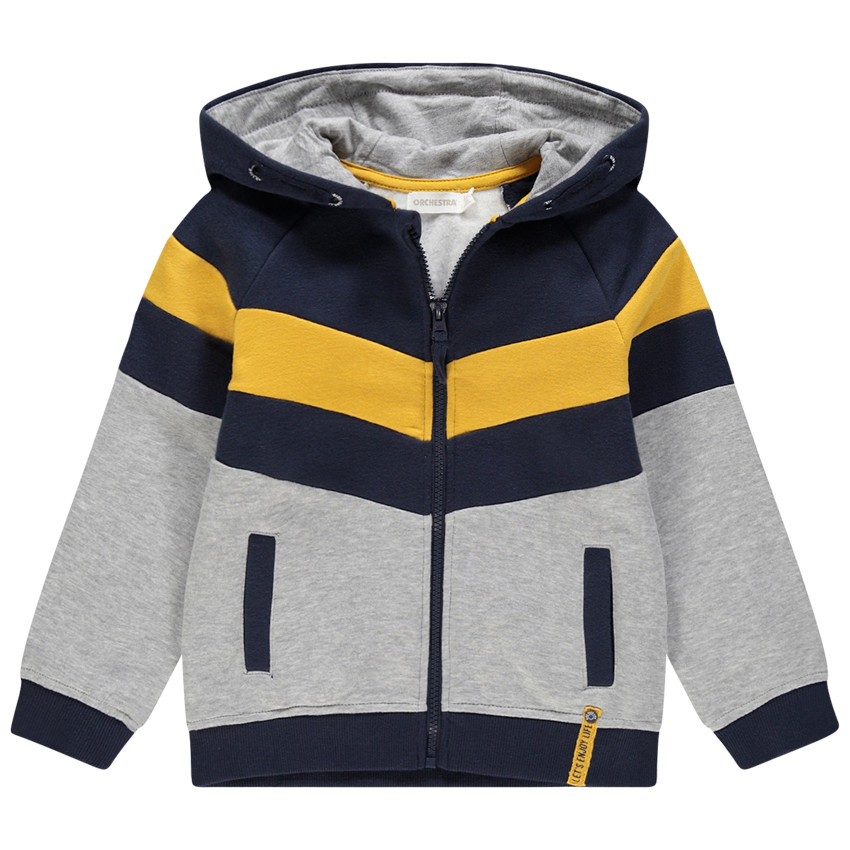 Gilet en molleton à bandes contrastées pour enfant garçon 