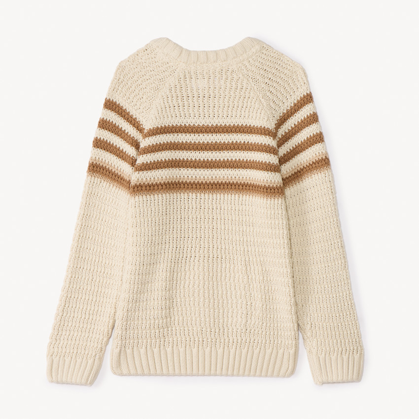 Pull en tricot fantaisie rayé pour garçon 
