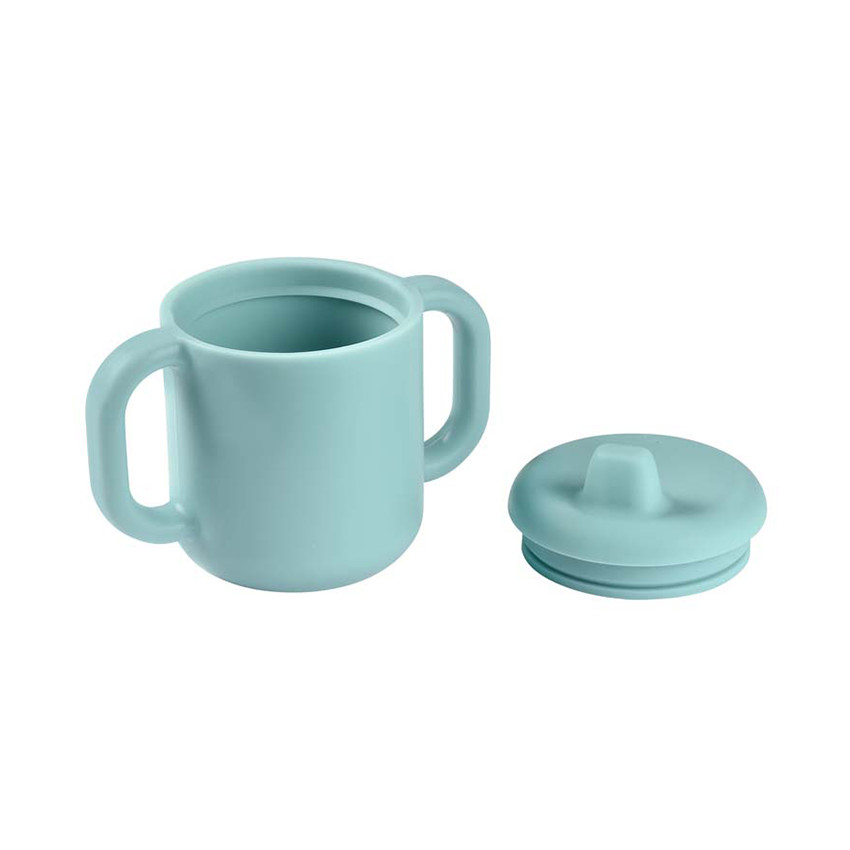 Tasse d'apprentissage en silicone - Bleu 