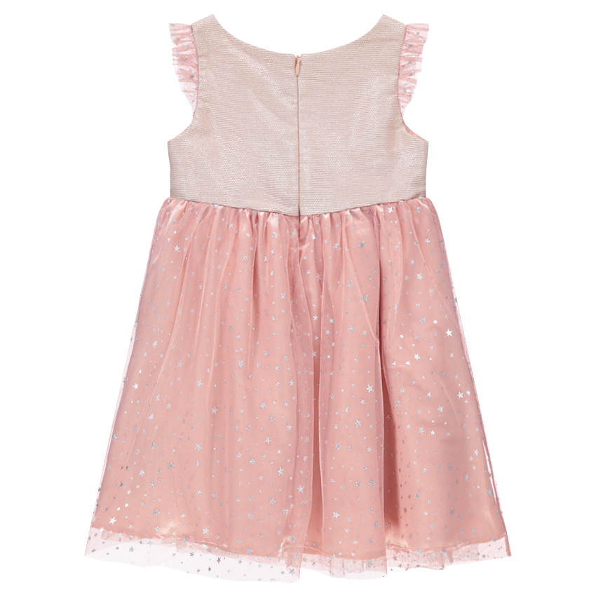 Robe sans manches esprit princesse avec motif floral brodé et tulle 