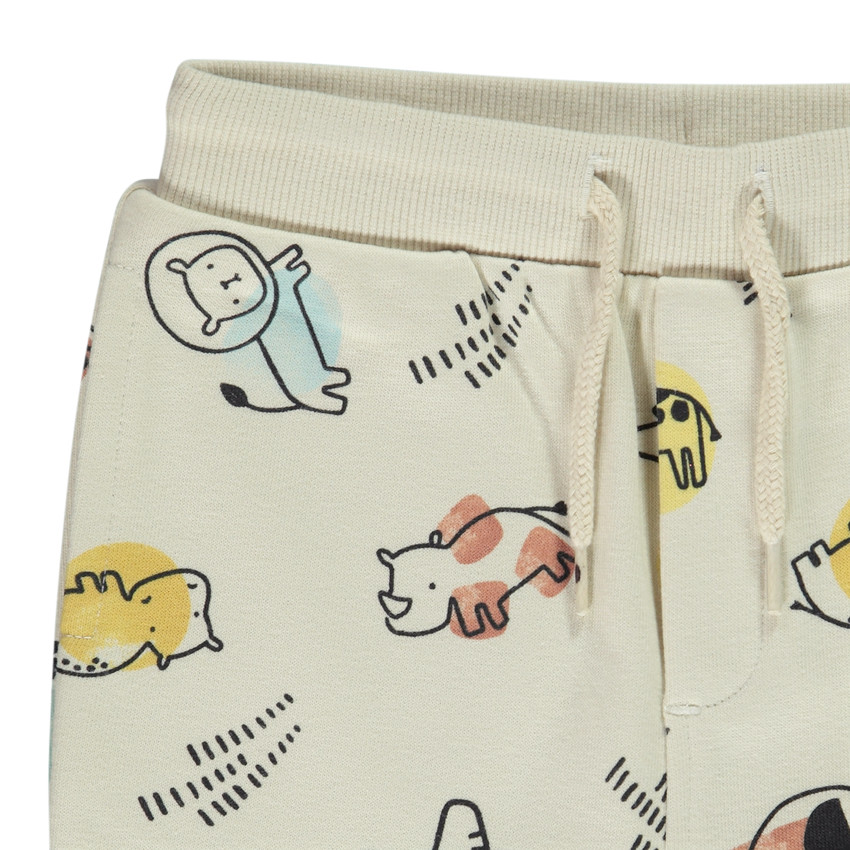 Pantalon de jogging imprimé animaux de la savane pour bébé garçon 