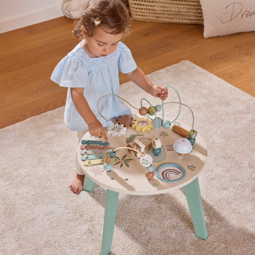Table d'activités ludiques en bois Little Savane 