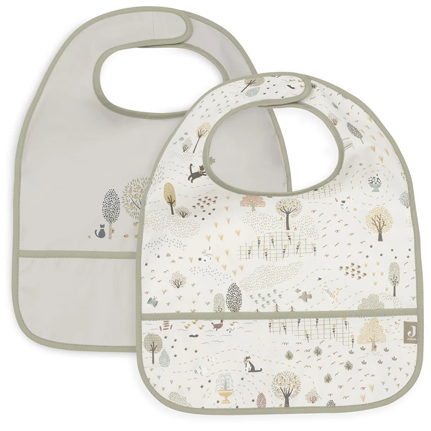 Bavoir imperméable - Tiny Park - 2 Pcs 