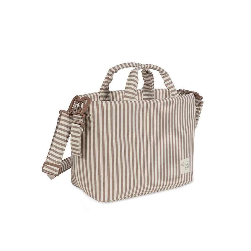 Sac à langer Praliné à rayures - Moka 