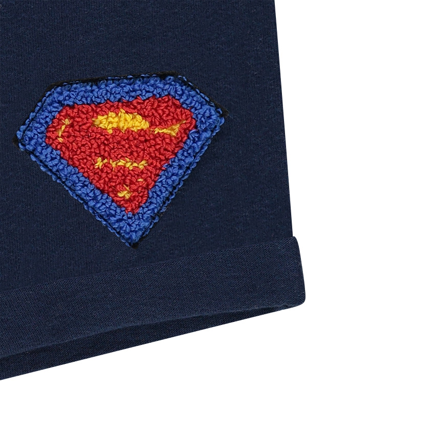 Ensemble en jersey avec tee-shirt print Warner/Chibi Superman et bermuda uni 