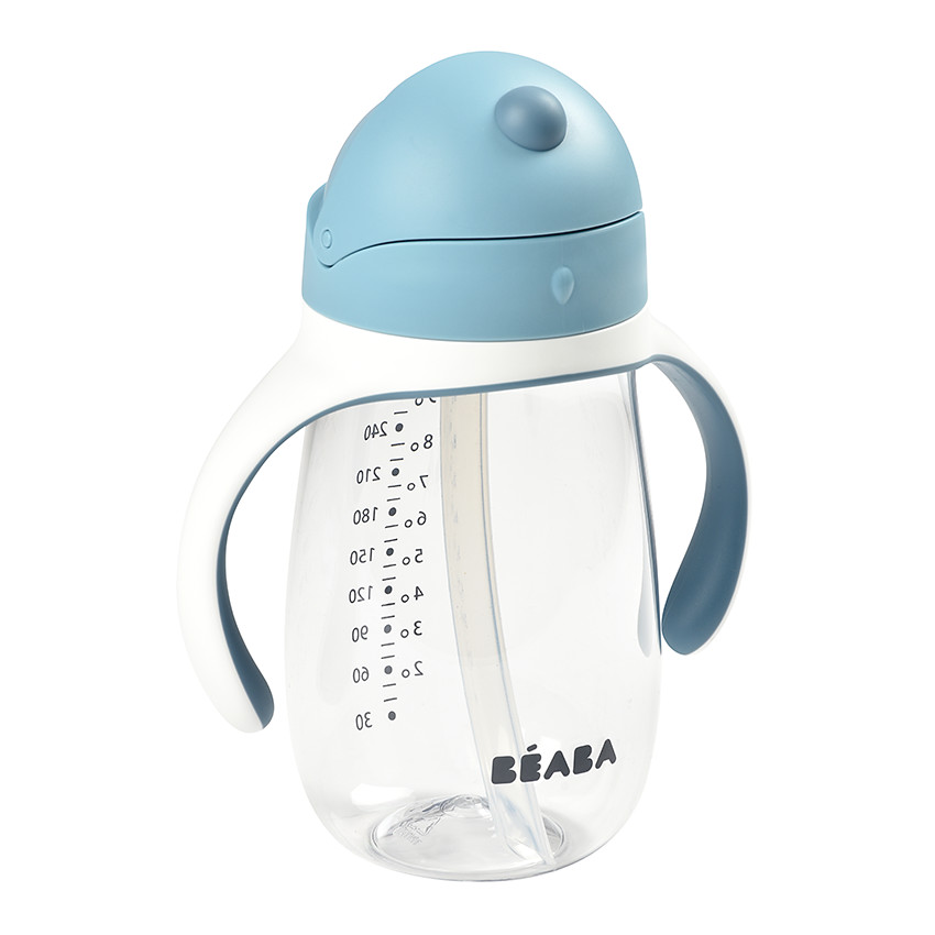 Tasse paille 300 ml - Windy Blue - Bleu (Béaba) - Image 1