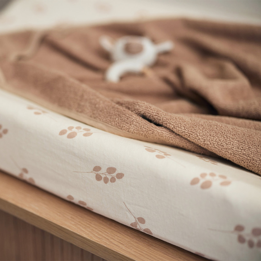 Housse de matelas à langer 50 x 70 cm Twig wild rose 