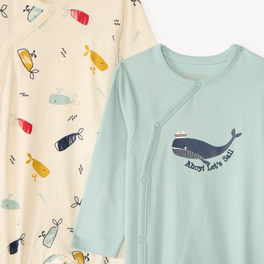 Lot de 3 dors-bien en jersey print marin pour bébé garçon 